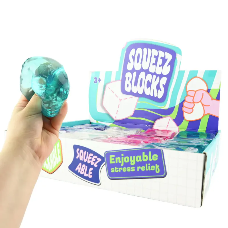 Squeeze sugar ice Cube snow
