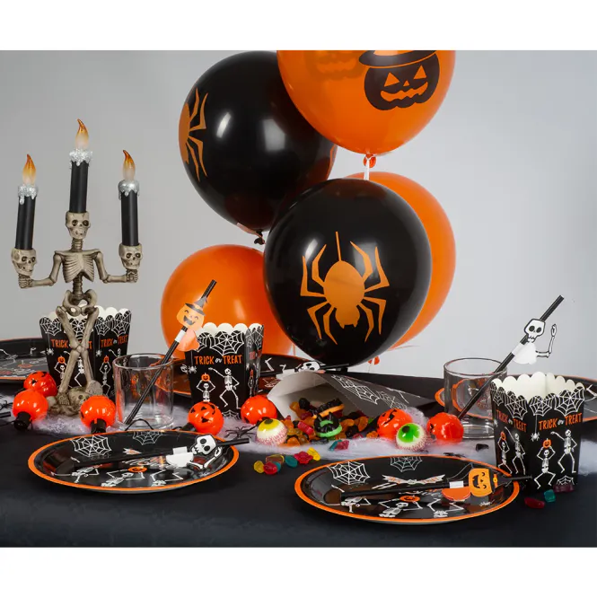 Hovedbilde BALLOONS HALLOWEEN BLACK/ORANGE 6-P