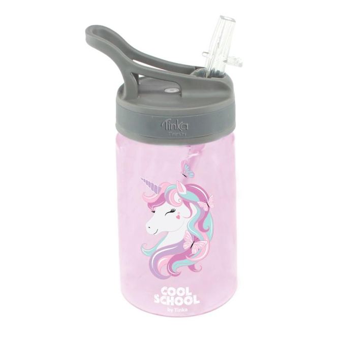 Hovedbilde DRIKKEFLASKE UNICORN ROSA TINKA COOL SCHOOL